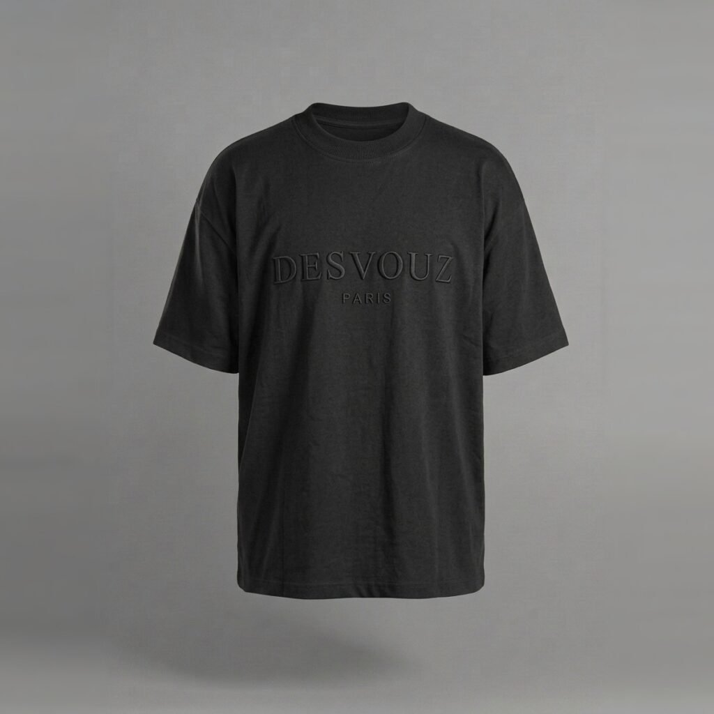 T-shirt Black DESVOUZ Embossed