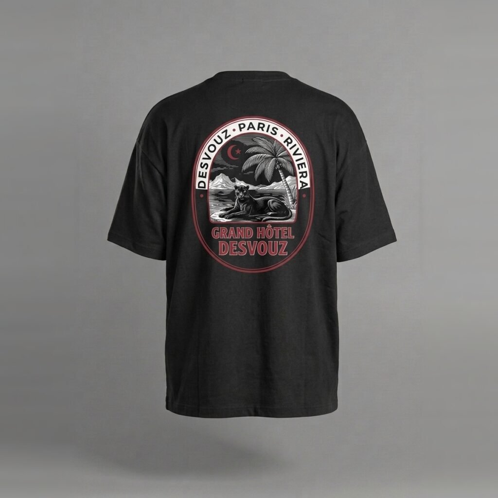 T-shirt Black Grand Hotel